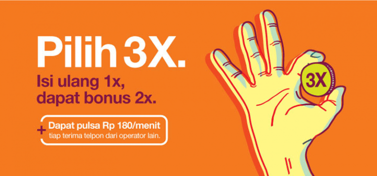 Dengan Kartu Perdana 3X , Tak Ada Lagi Derita karena Habis Pulsa