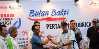PT. Pertamina Lubricants Tebarkan Kebaikan dengan Ganti Oli Gratis Melalui Beras, Gula dan Buku Tulis PT. Pertamina Lubricants